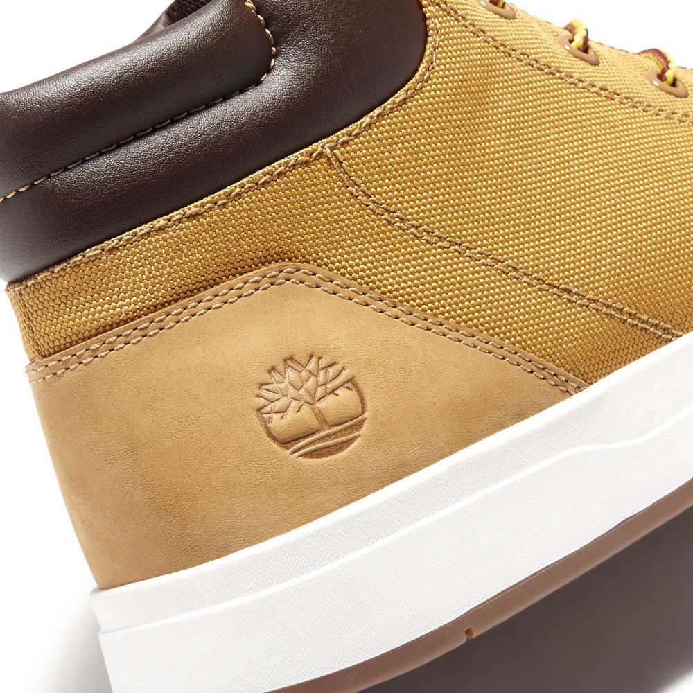 Botas Chukka Masculino - Timberland Davis Square Couro Collar - PHLIC1304 - Marrom